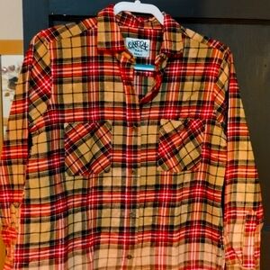 Classic Plaid Button Down Shirt for Women